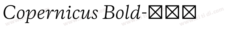 Copernicus Bold字体转换 Copernicus Bold字体转换